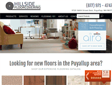 Tablet Screenshot of hillsidefloors.com